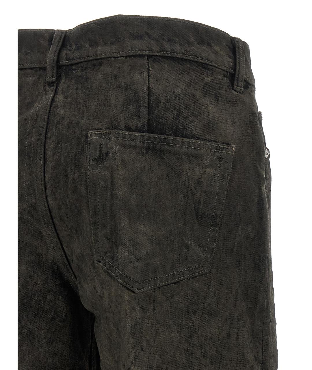 RICK OWENS Серые хлопковые шорты, фото 4
