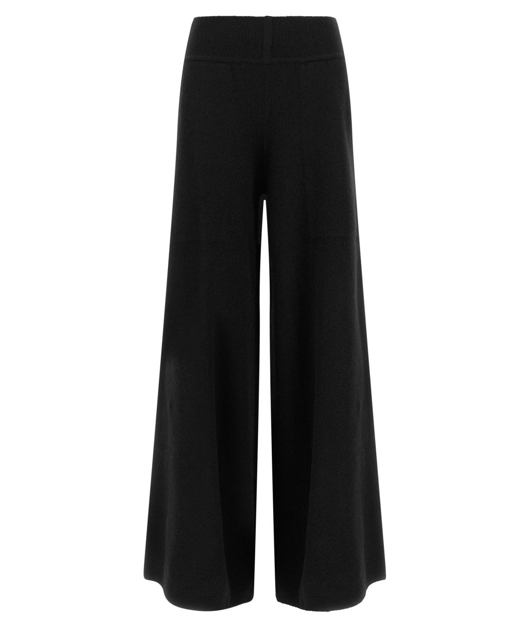 RICK OWENS Черные кашемировые брюки широкие, фото 1