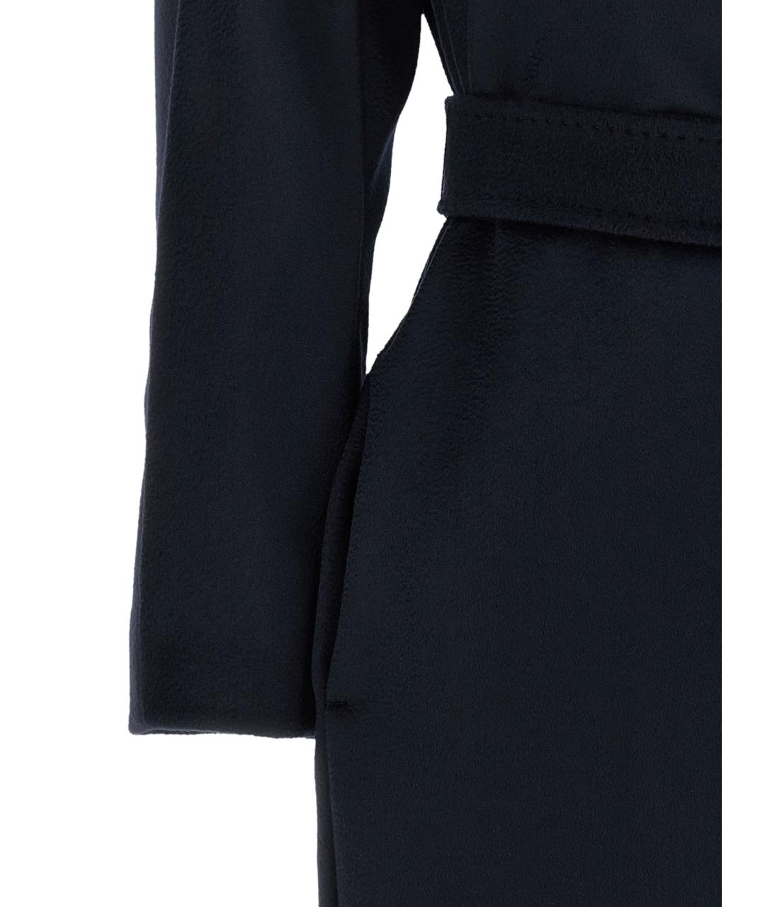 WEEKEND MAX MARA Синее шерстяное пальто, фото 4