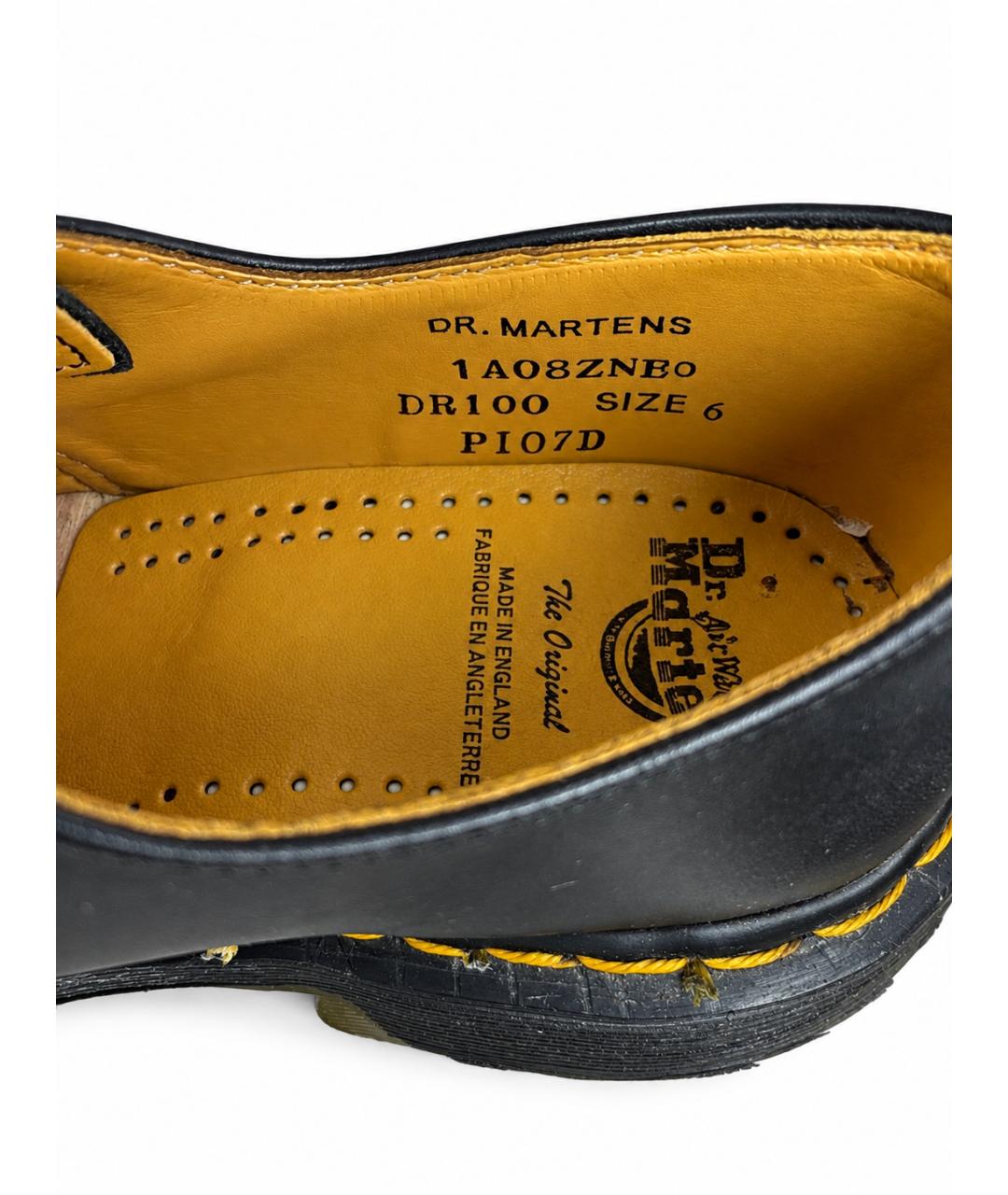 DR. MARTENS Черные кожаные ботинки, фото 6