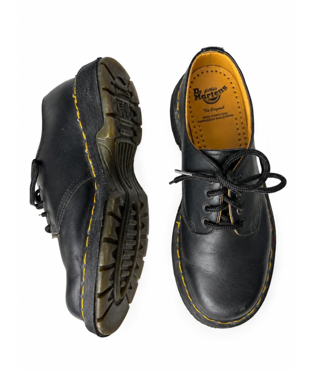 DR. MARTENS Черные кожаные ботинки, фото 3