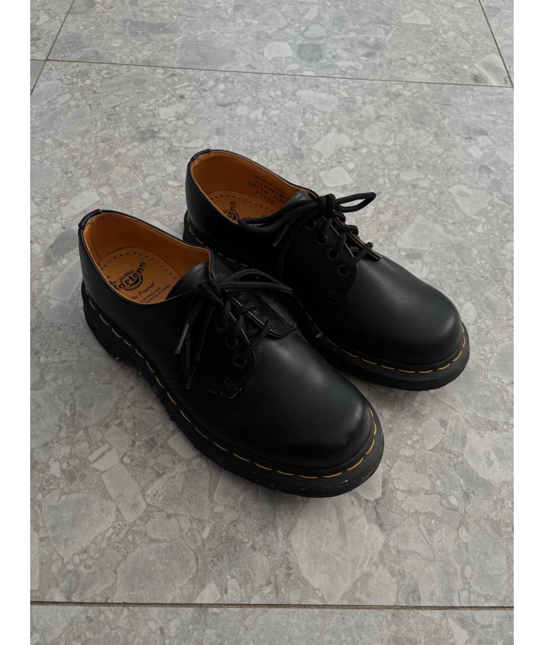 DR. MARTENS Черные кожаные ботинки, фото 9