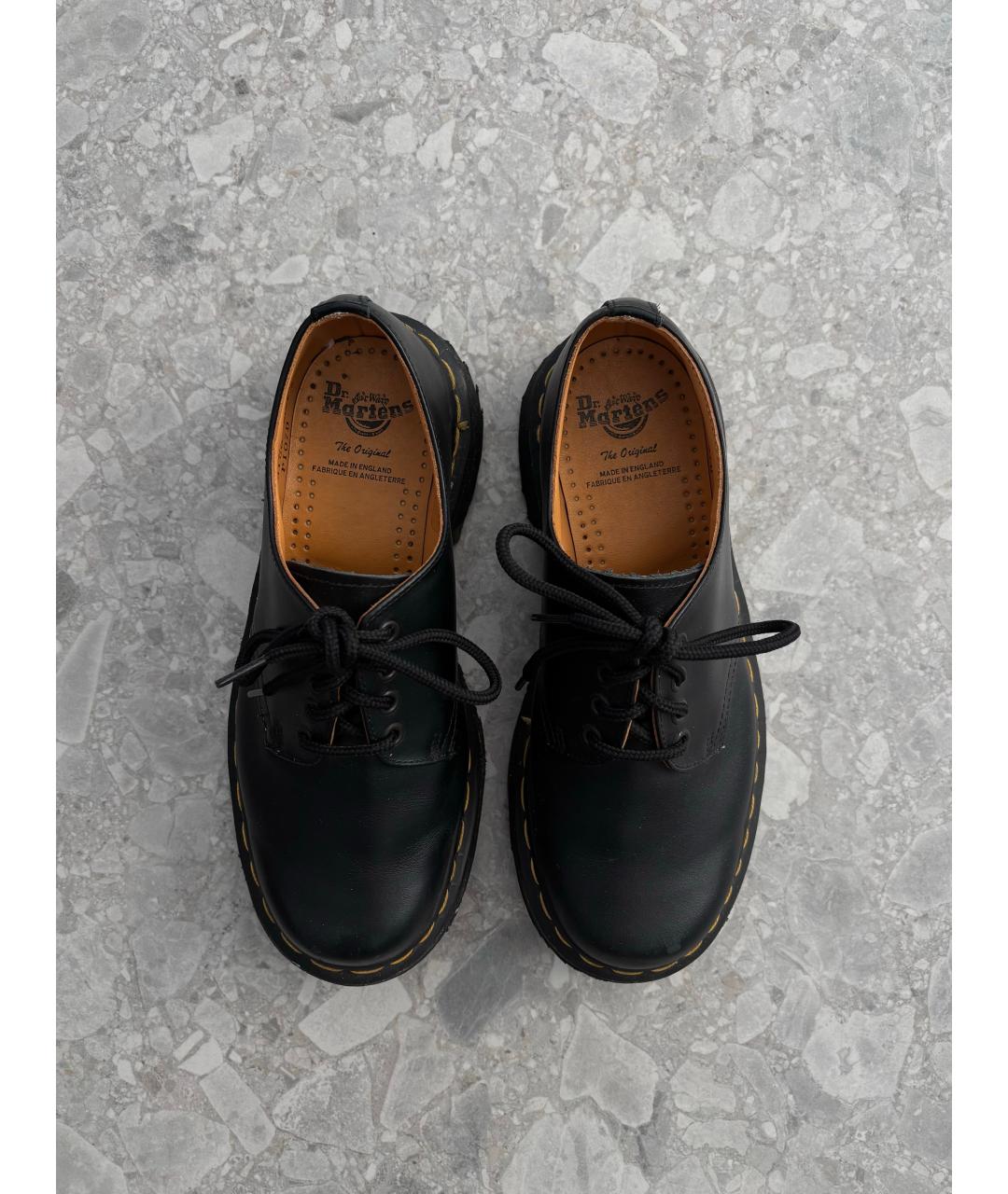 DR. MARTENS Черные кожаные ботинки, фото 7