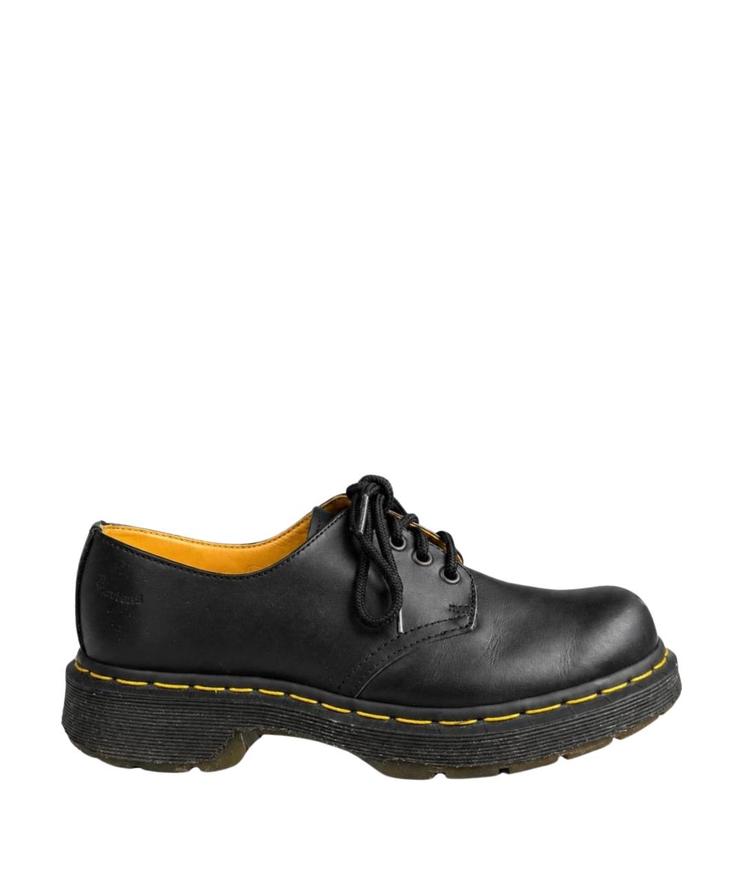 DR. MARTENS Черные кожаные ботинки, фото 1