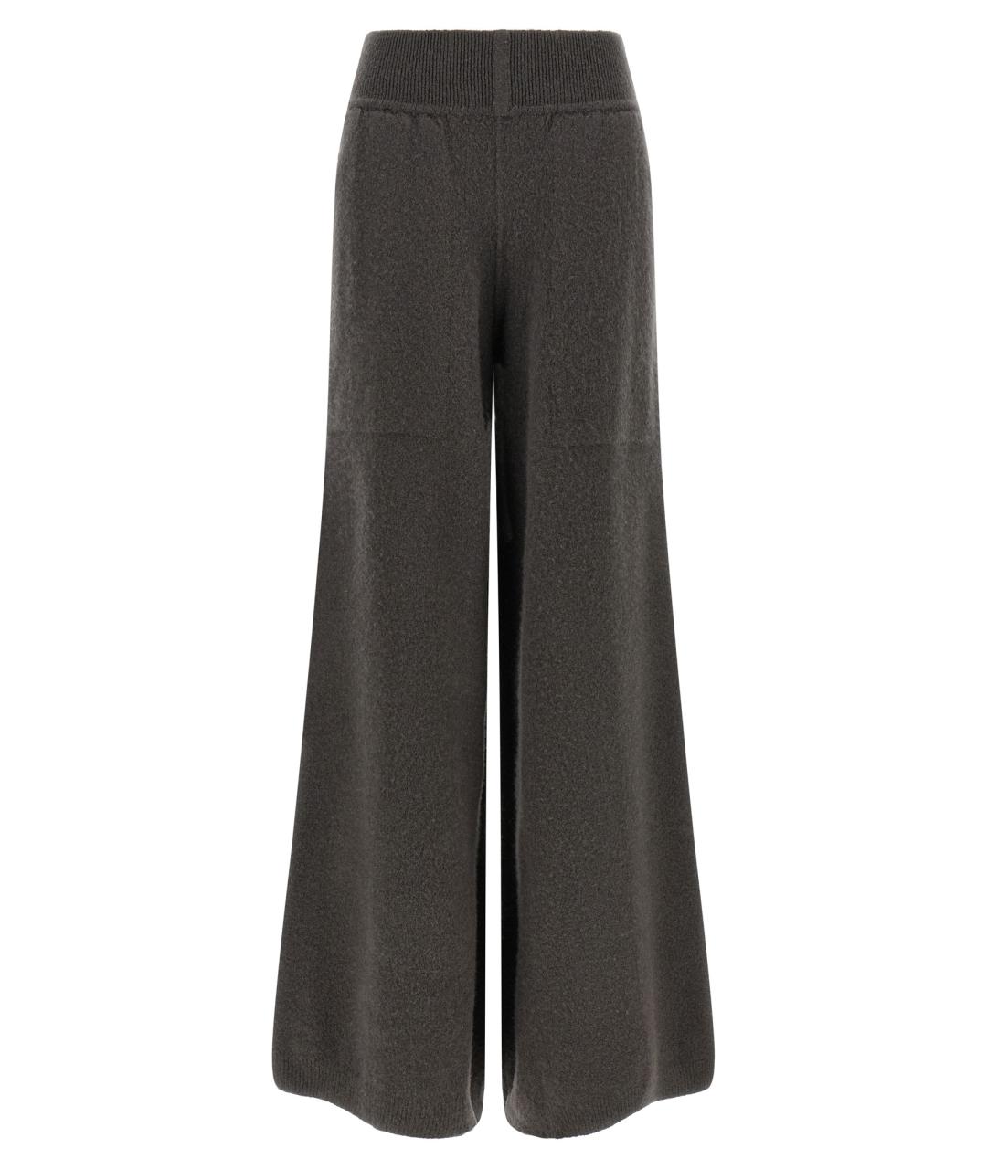RICK OWENS Серые кашемировые прямые брюки, фото 1