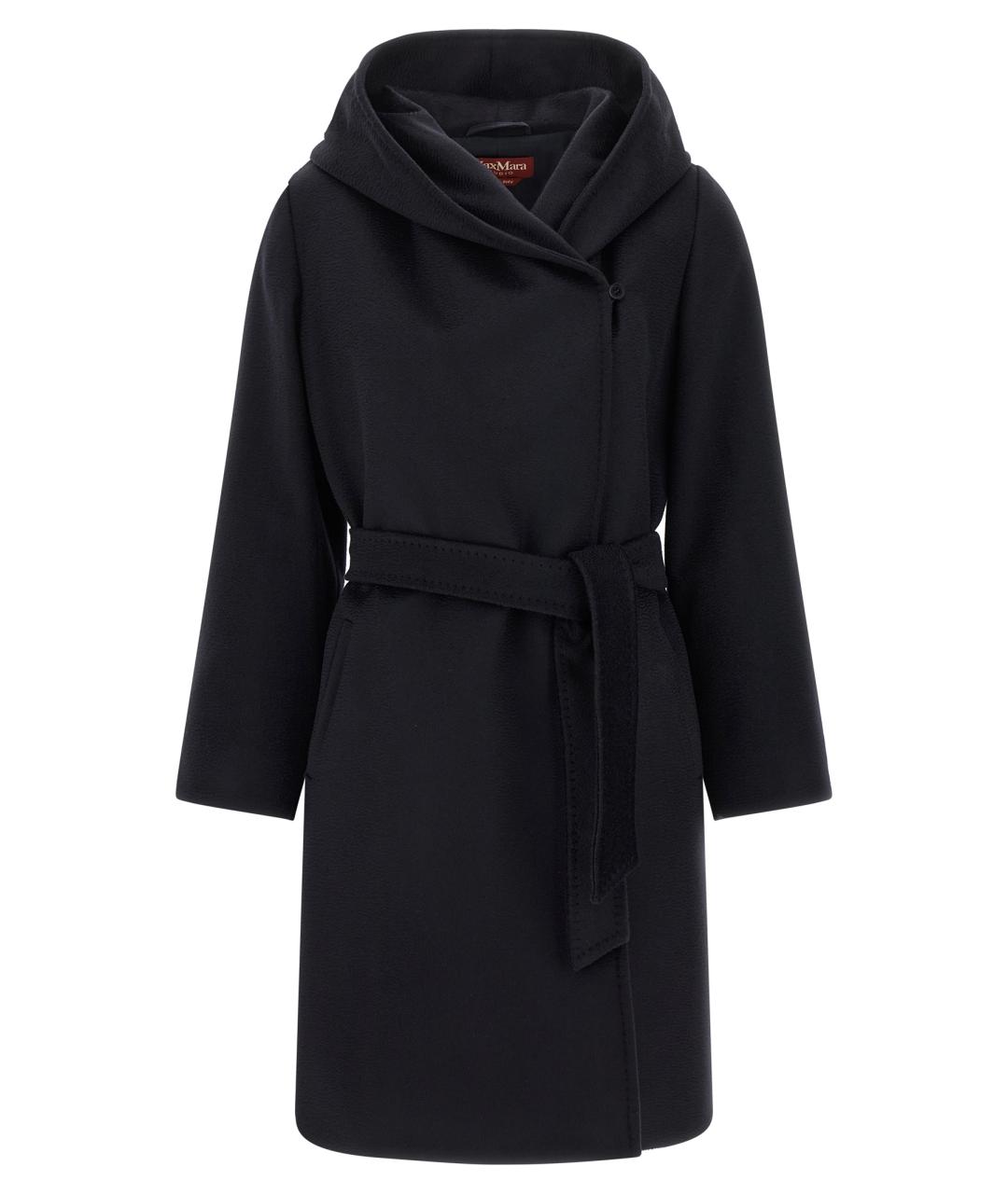 MAX MARA STUDIO Синее шерстяное пальто, фото 1