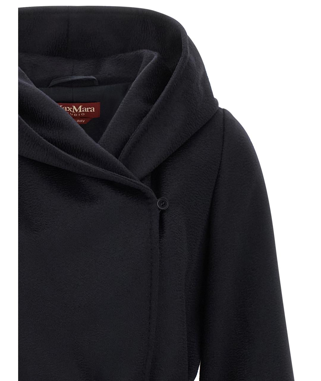 MAX MARA STUDIO Синее шерстяное пальто, фото 3