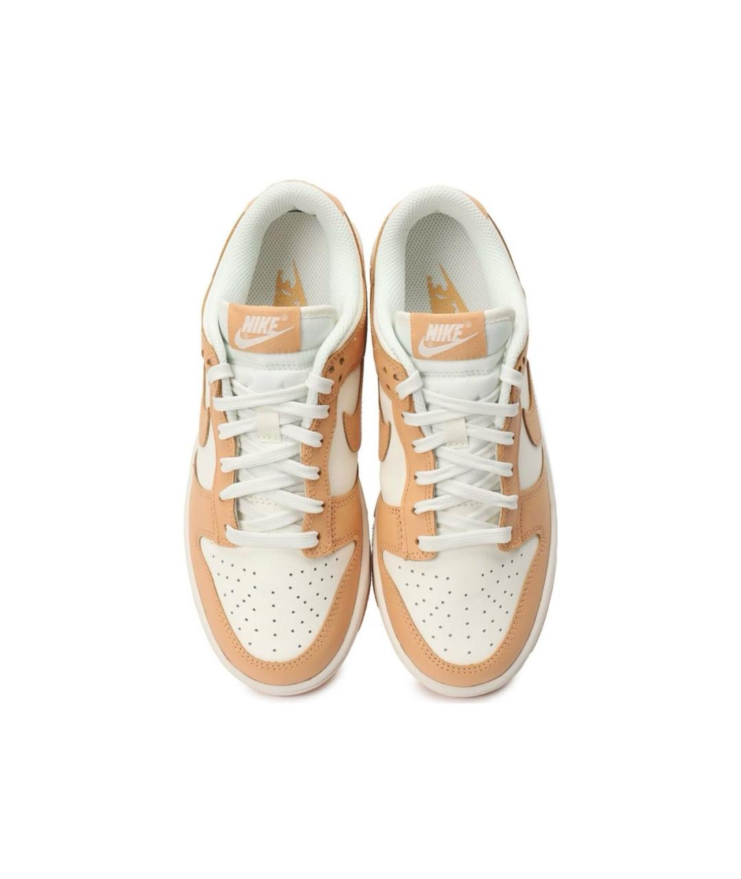 NIKE Оранжевые кожаные кроссовки, фото 3