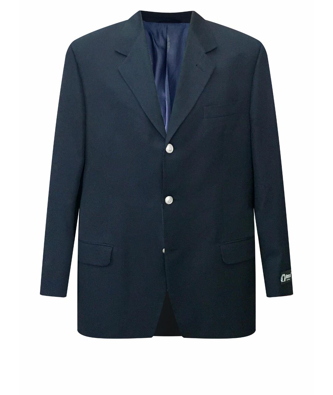 Messori Темно-синий хлопковый пиджак, фото 1