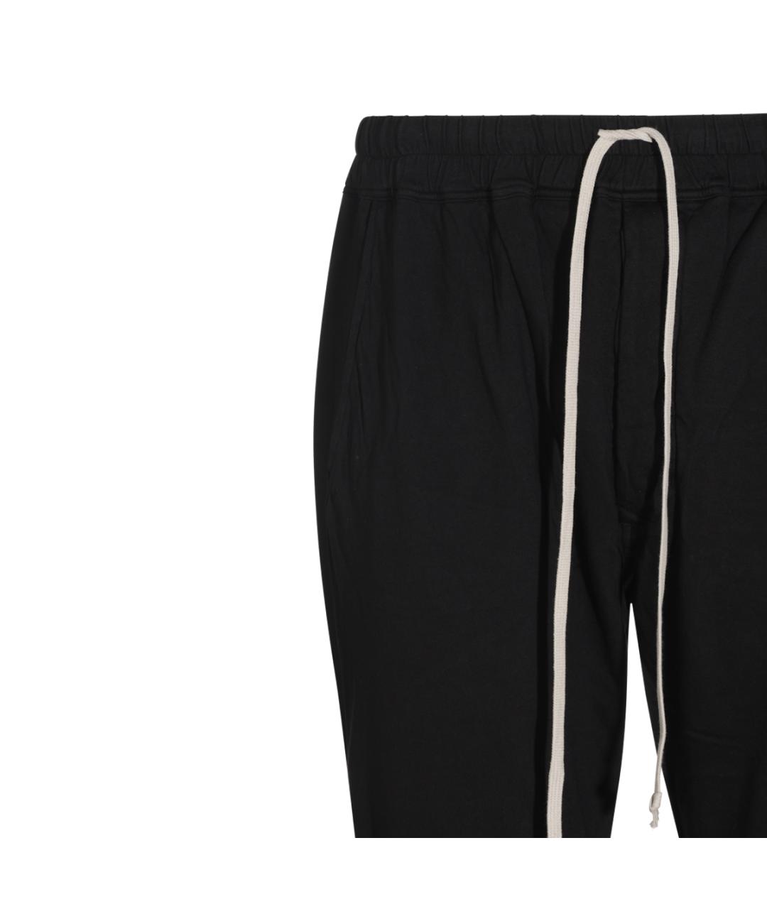 RICK OWENS DRKSHDW Черные хлопковые повседневные брюки, фото 3