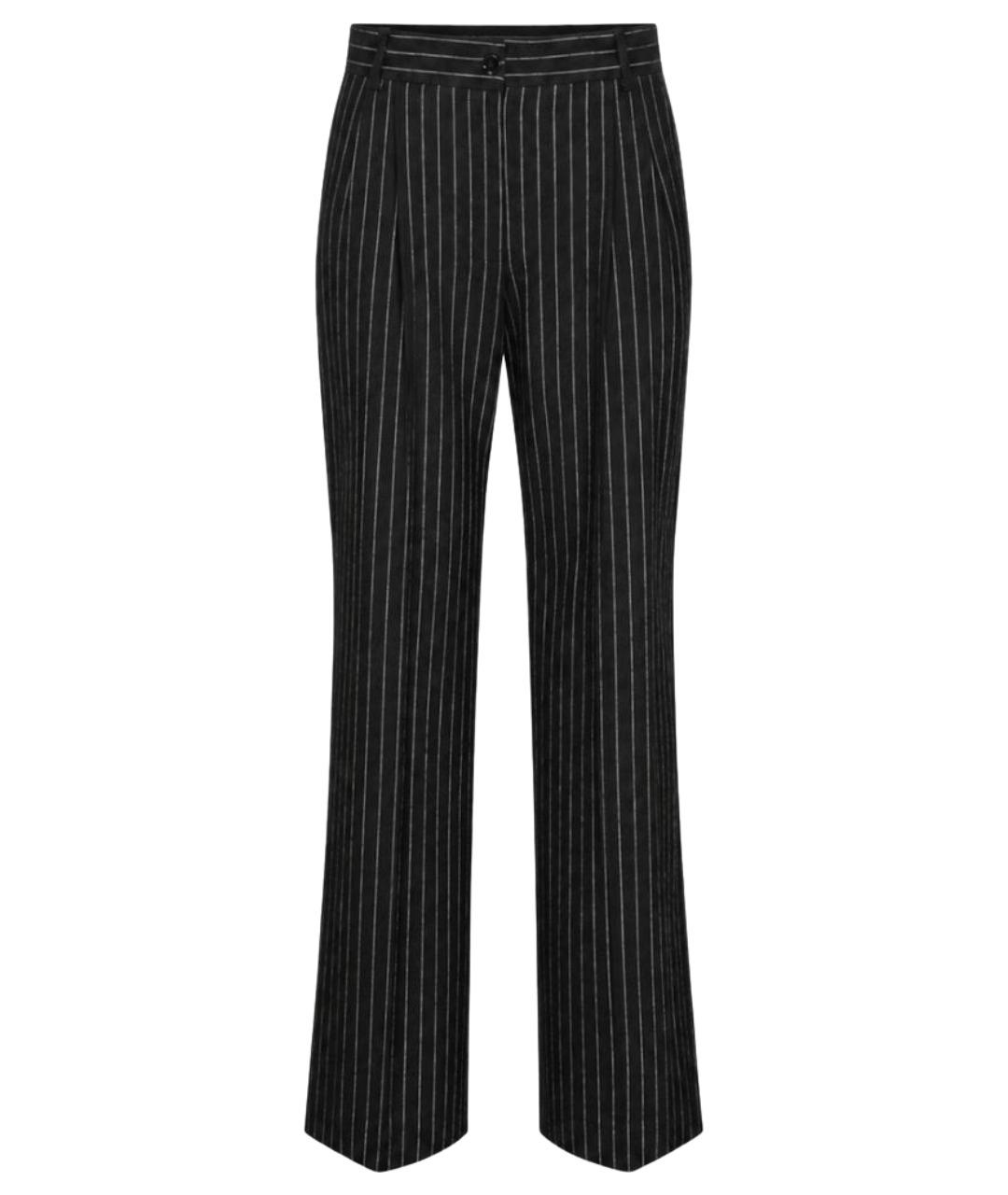 DOLCE&GABBANA Мульти шерстяные прямые брюки, фото 1