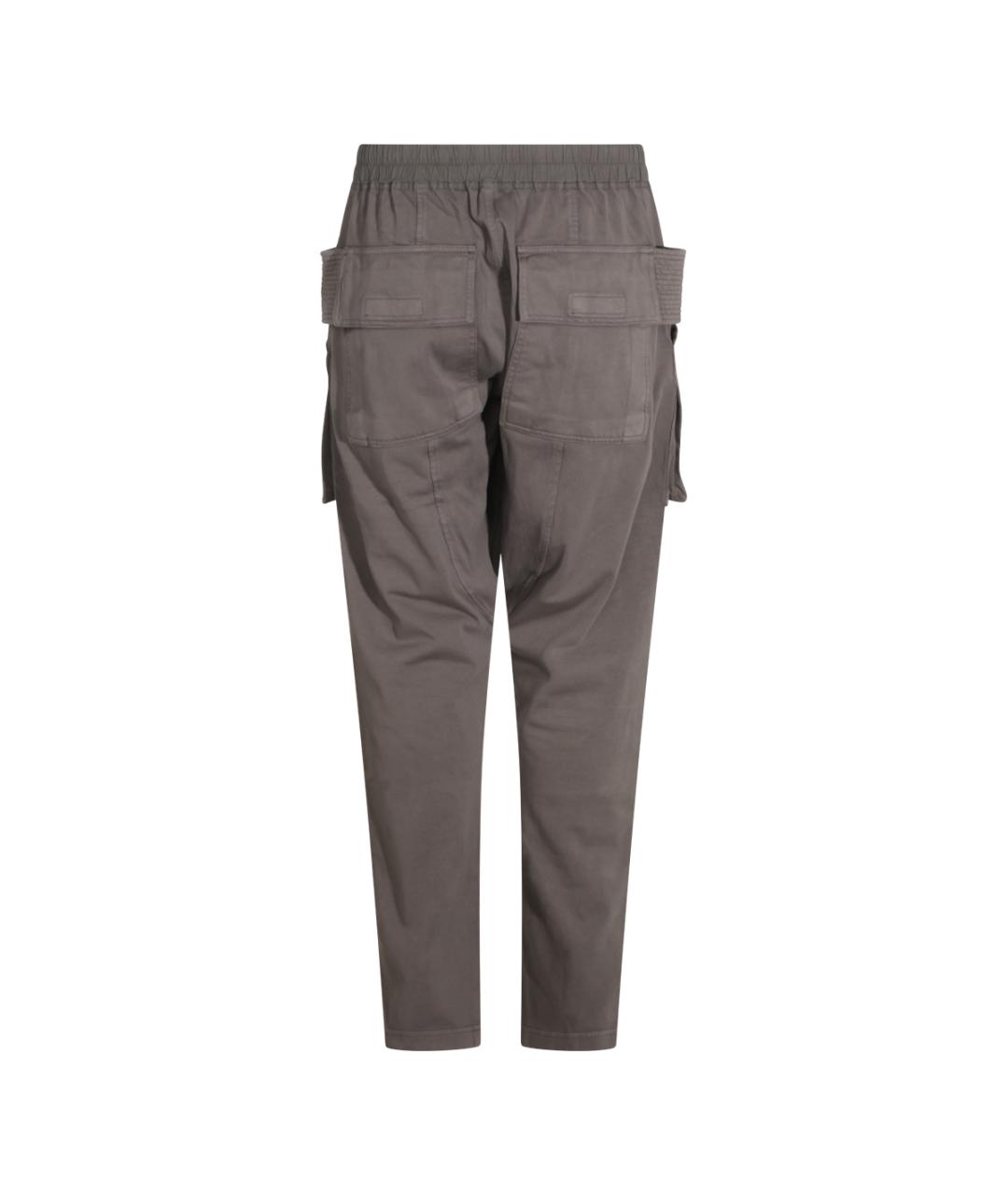 RICK OWENS DRKSHDW Мульти хлопковые повседневные брюки, фото 2