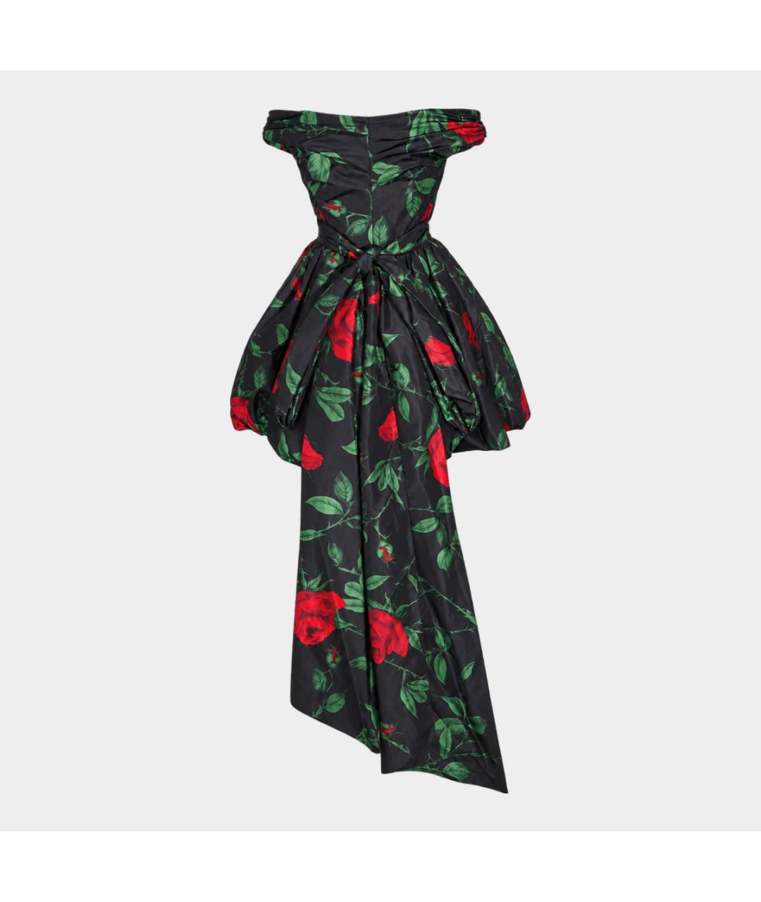 BLUMARINE Черное полиэстеровое вечернее платье, фото 3