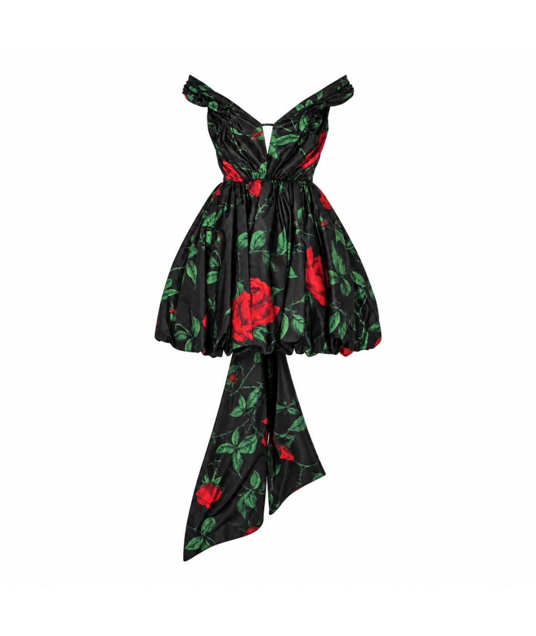 BLUMARINE Черное полиэстеровое вечернее платье, фото 8