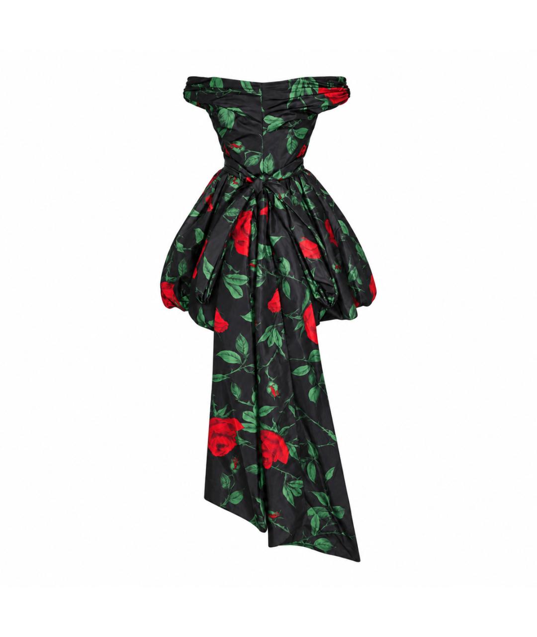 BLUMARINE Черное полиэстеровое вечернее платье, фото 2