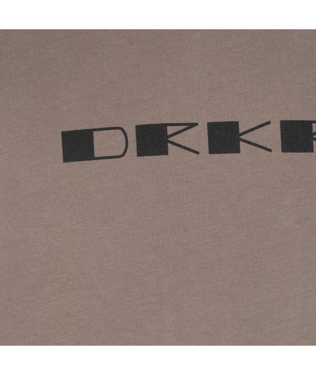 RICK OWENS DRKSHDW Бежевая хлопковая футболка, фото 3
