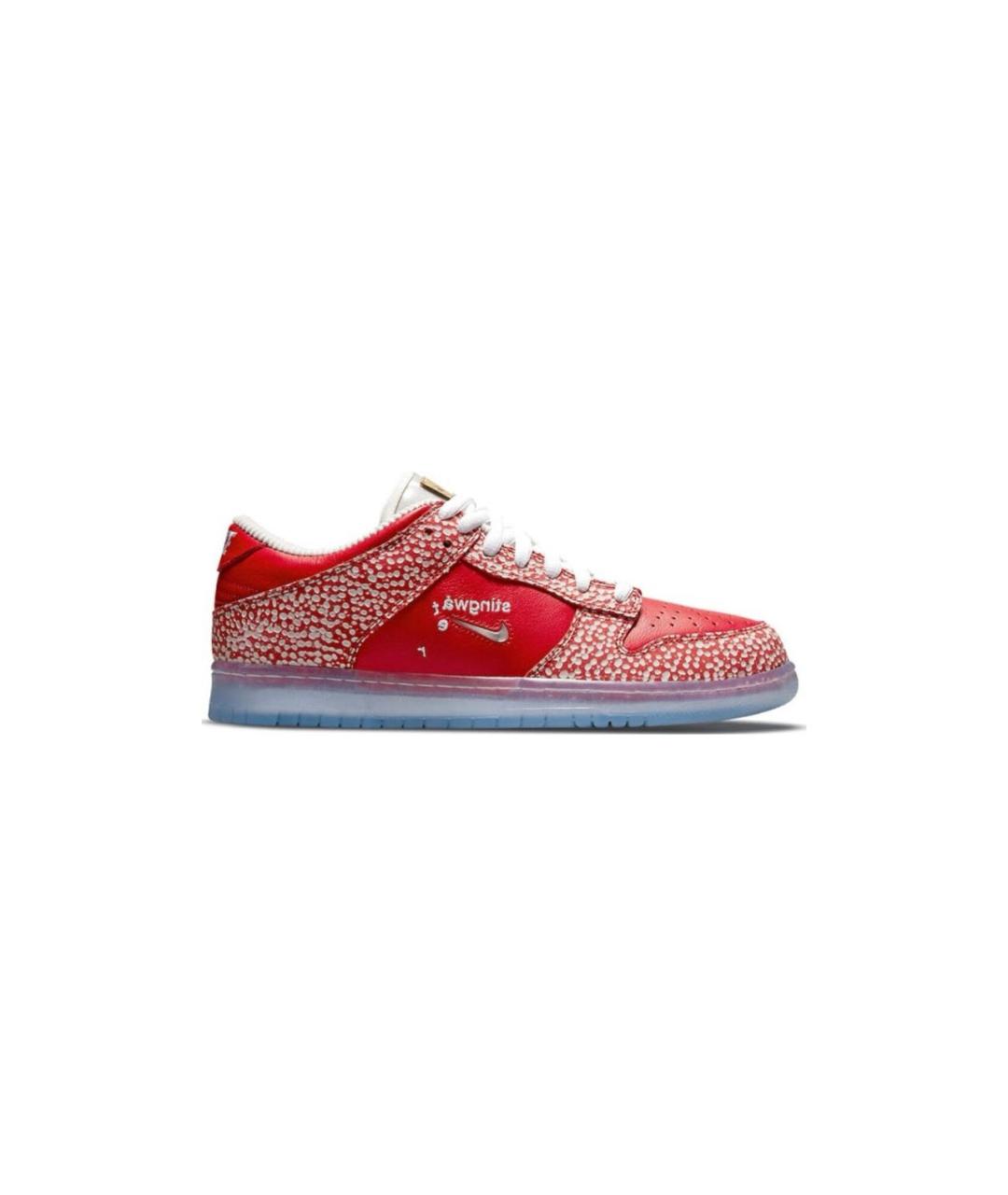 NIKE Красные кожаные кроссовки, фото 5