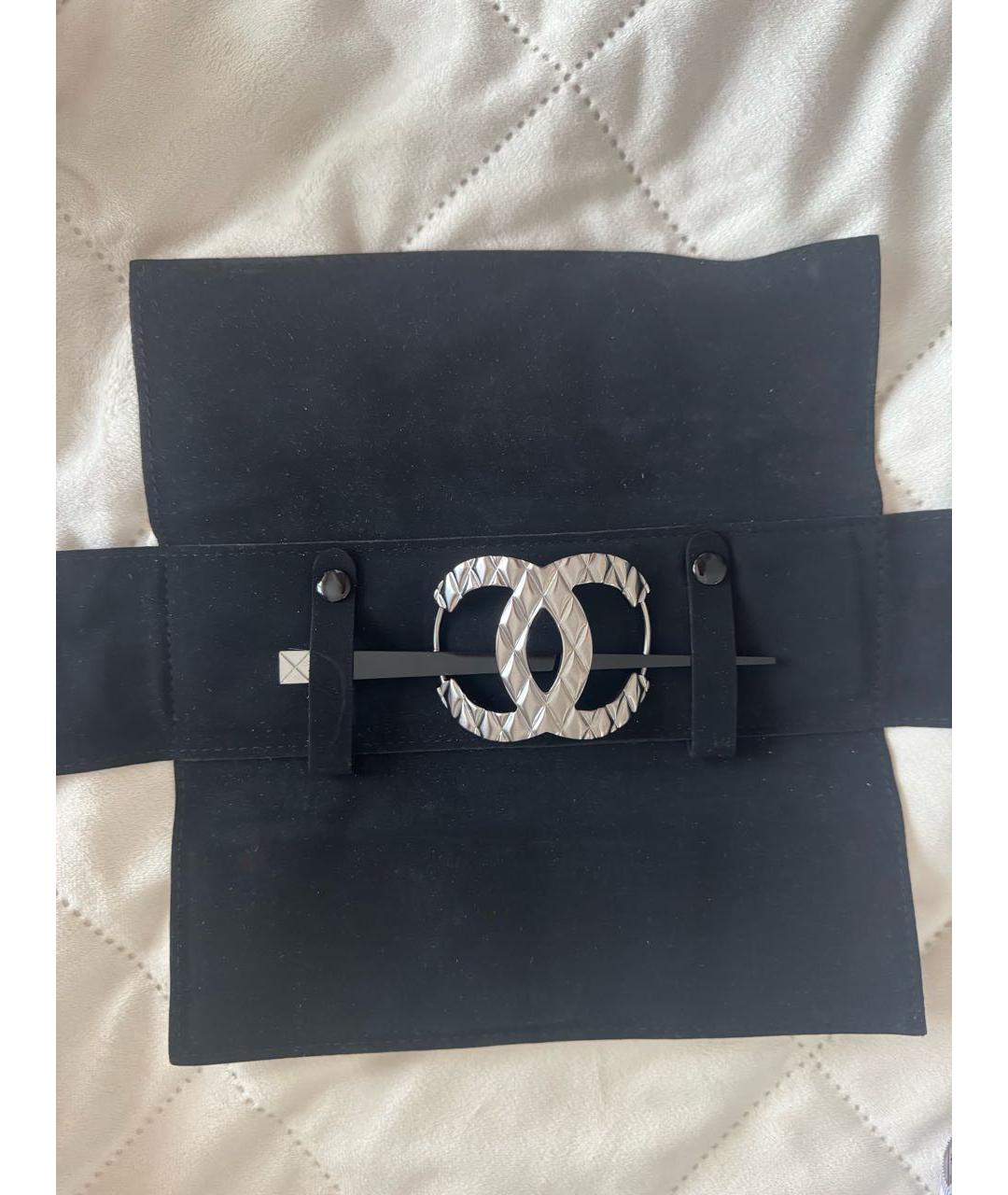 CHANEL Черная заколка, фото 2