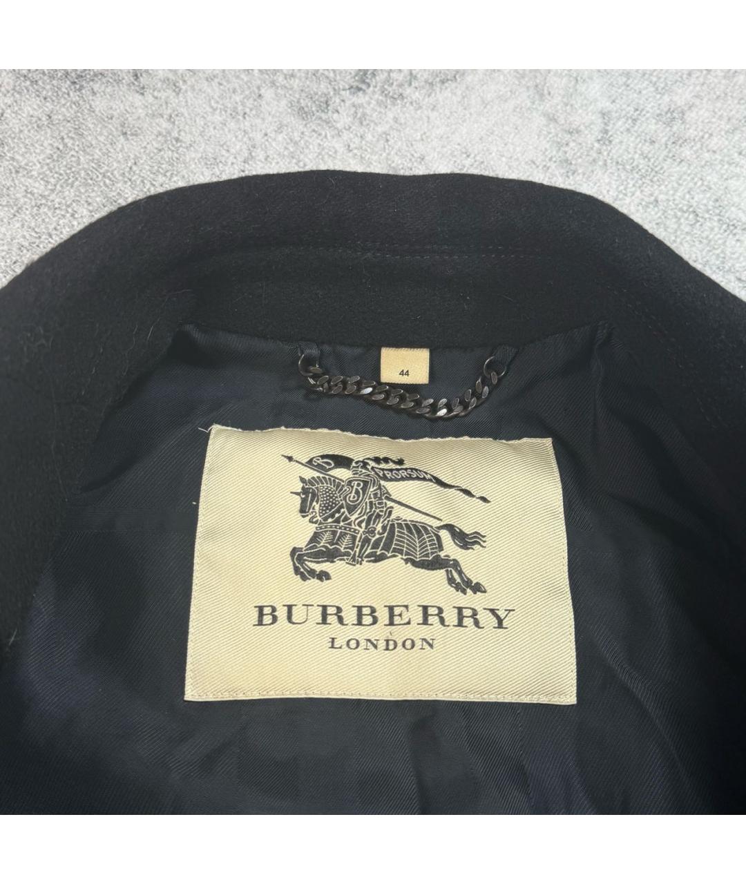 BURBERRY Черное кашемировое пальто, фото 4