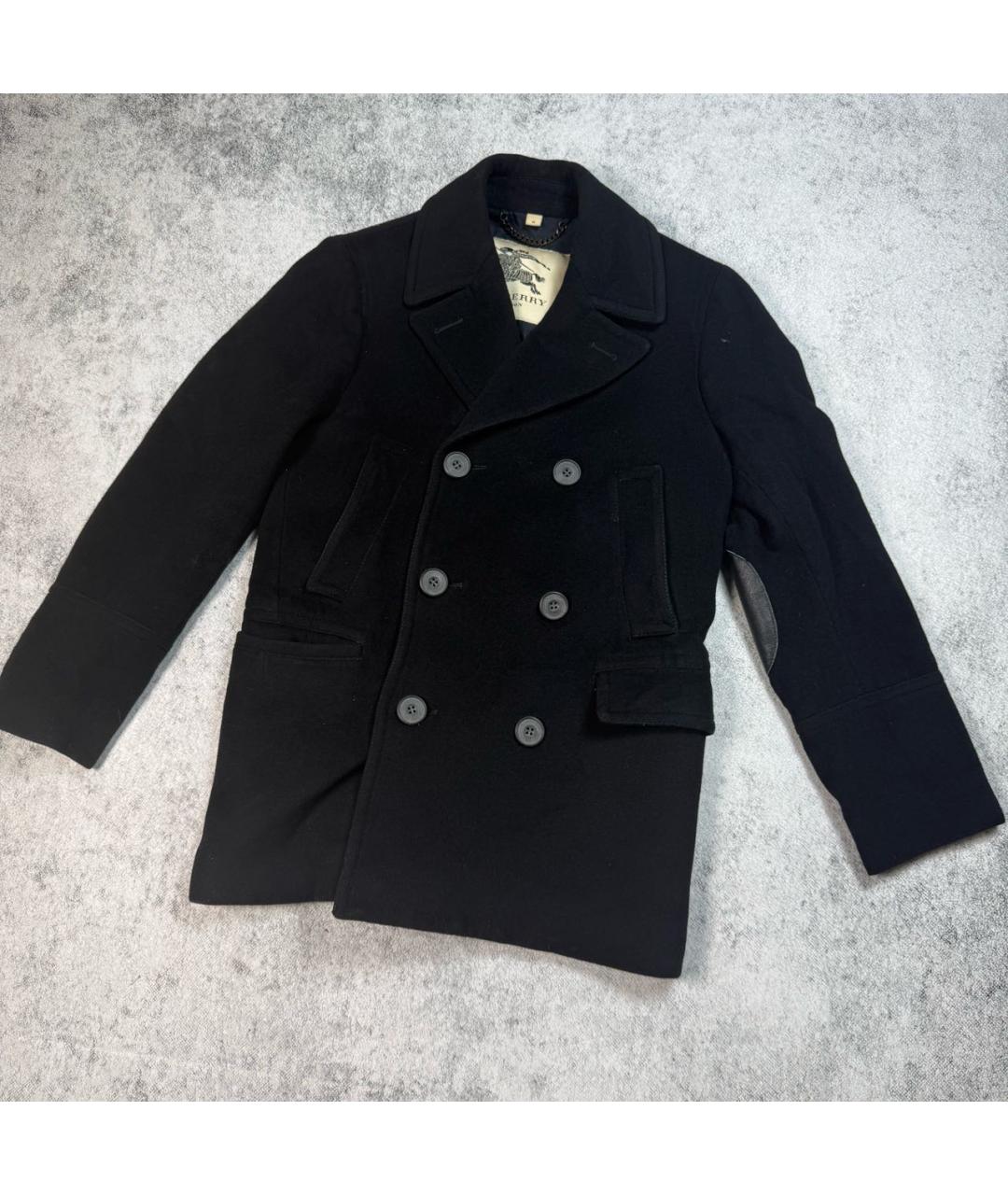 BURBERRY Черное кашемировое пальто, фото 2