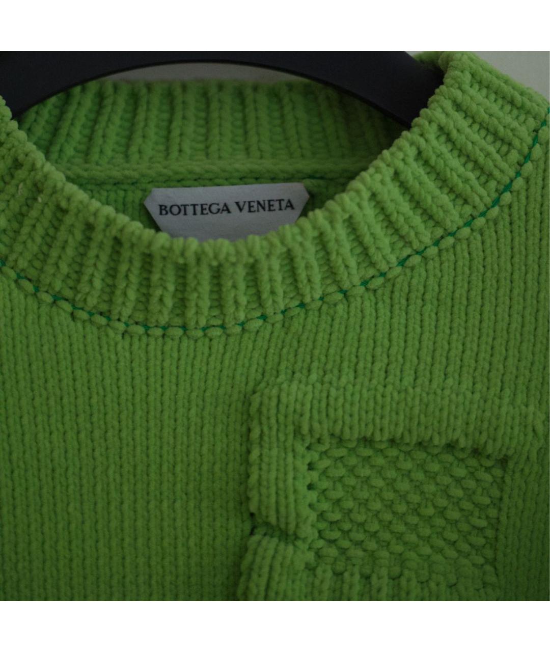 BOTTEGA VENETA Салатовый полиамидовый джемпер / свитер, фото 3