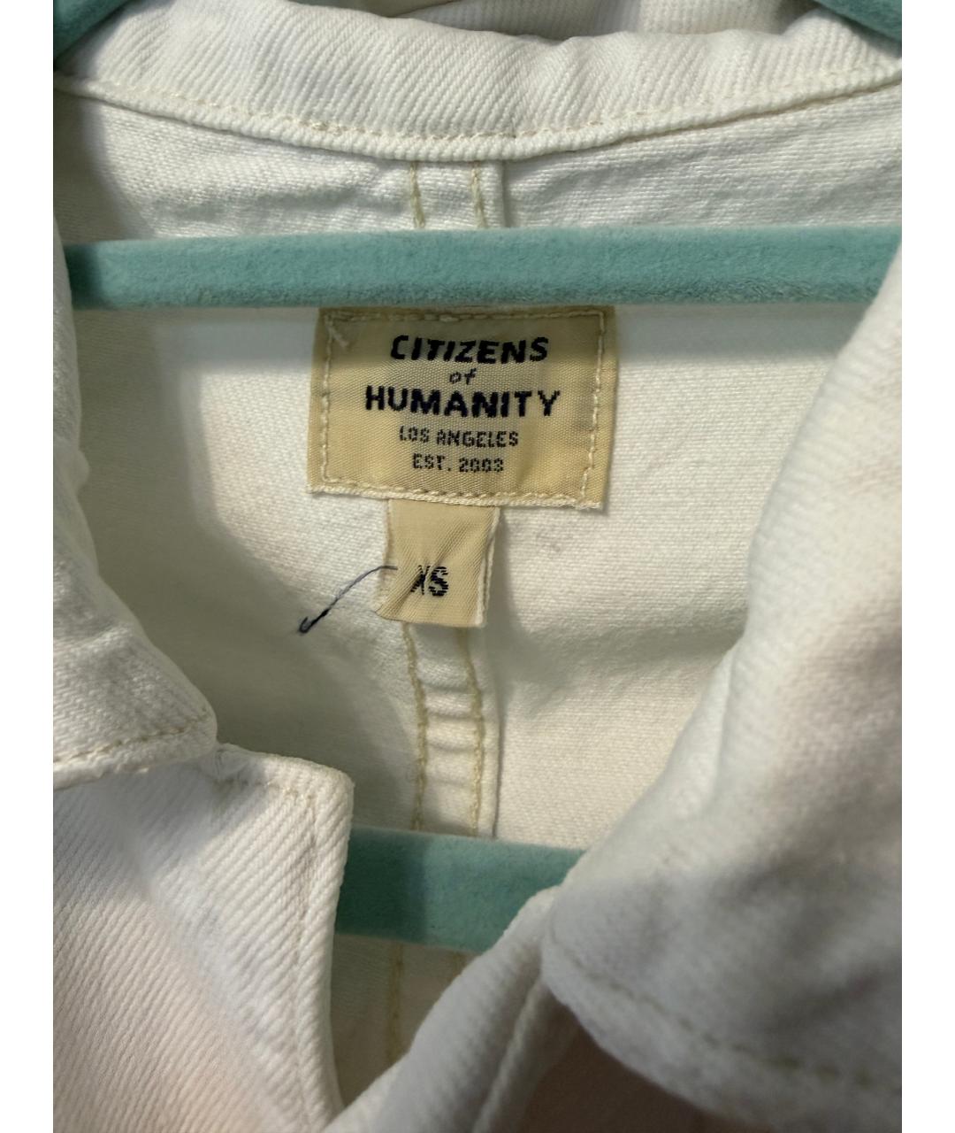 Citizien Of Humanity Белый хлопковый комбинезон, фото 4
