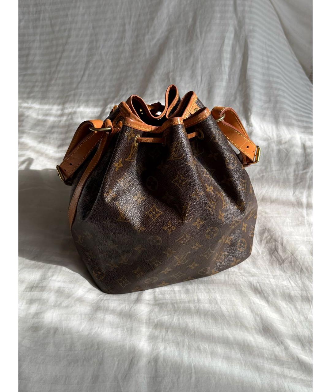 LOUIS VUITTON Коричневая сумка через плечо из канвы, фото 2