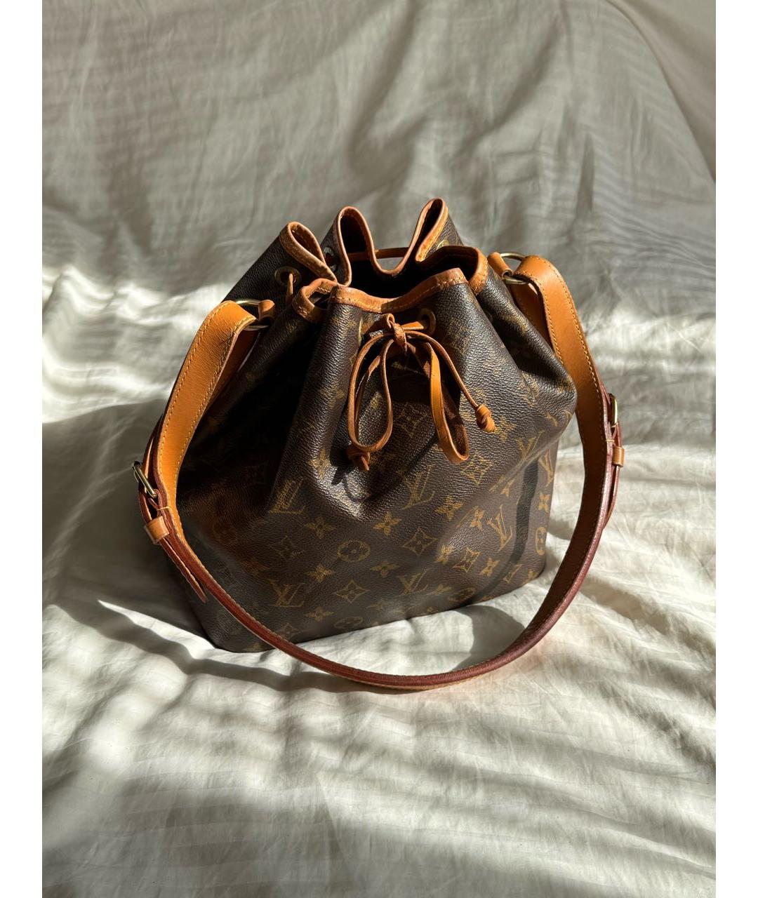 LOUIS VUITTON Коричневая сумка через плечо из канвы, фото 9