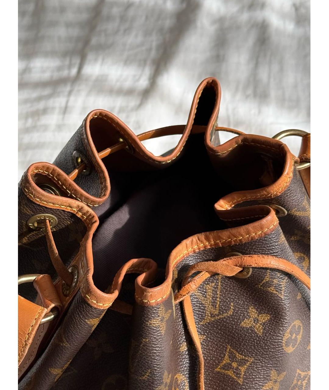 LOUIS VUITTON Коричневая сумка через плечо из канвы, фото 7