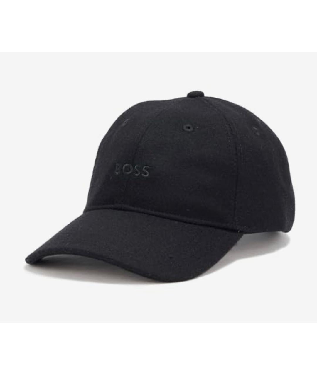 HUGO BOSS Черная шерстяная кепка/бейсболка, фото 9