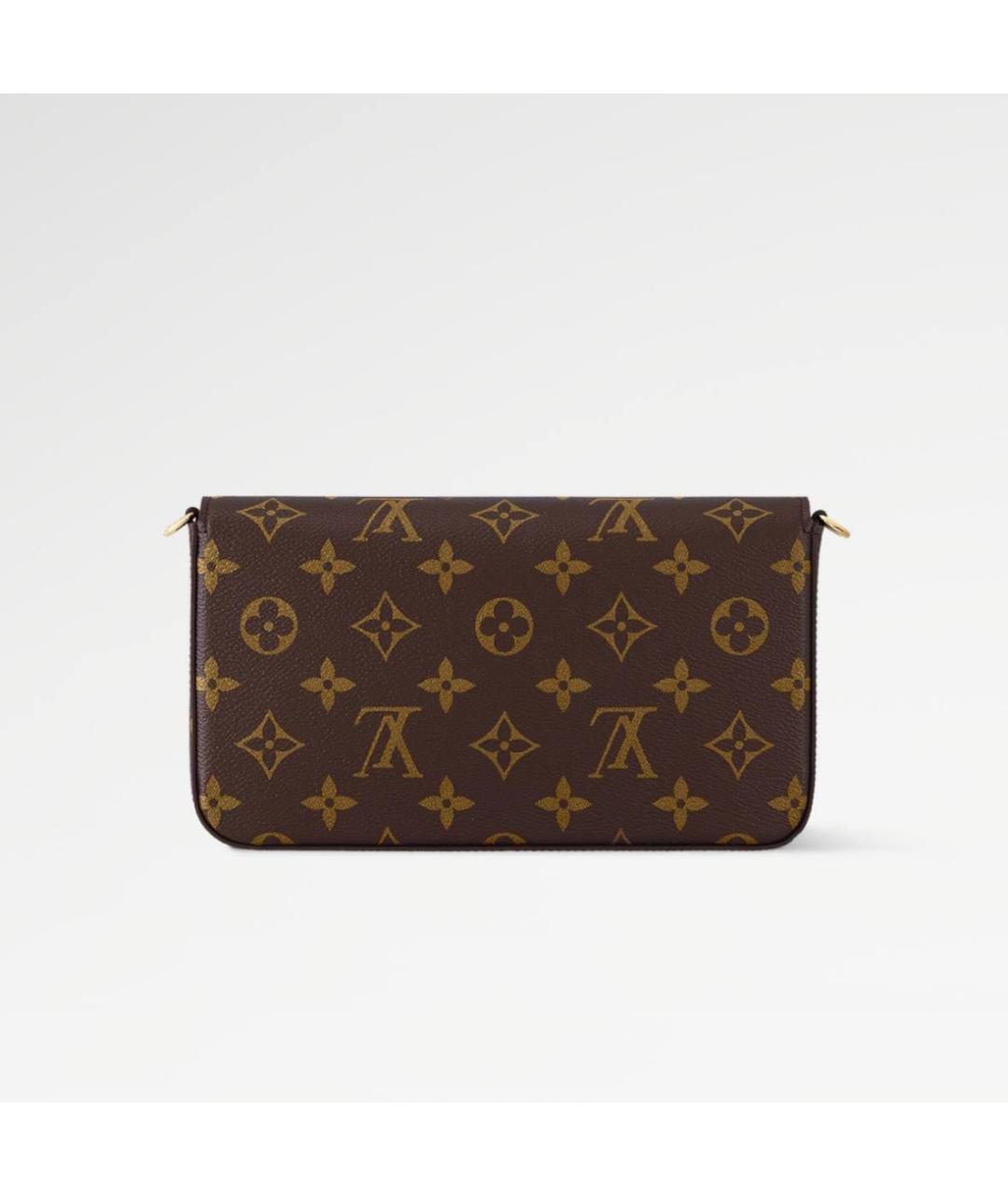 LOUIS VUITTON Коричневая сумка через плечо из канвы, фото 2