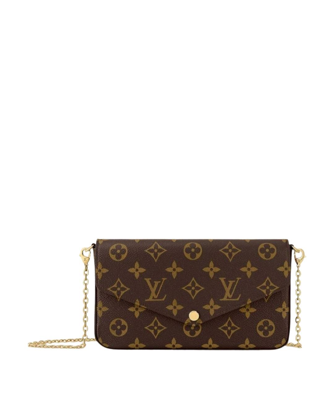 LOUIS VUITTON Коричневая сумка через плечо из канвы, фото 1