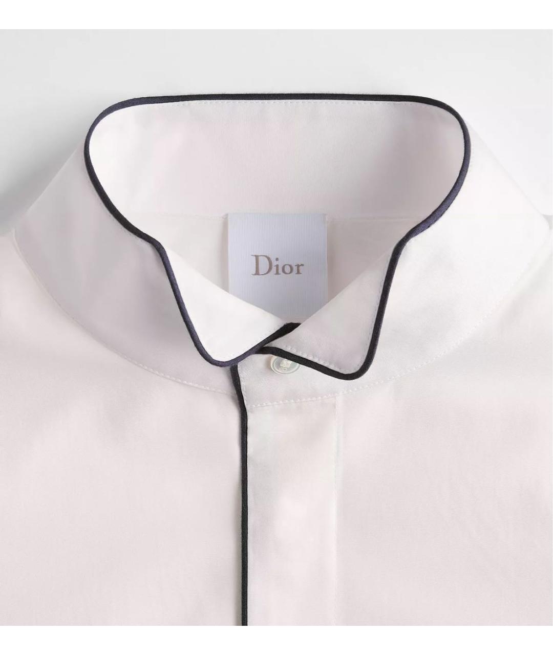 CHRISTIAN DIOR Белая хлопковая блузы, фото 2
