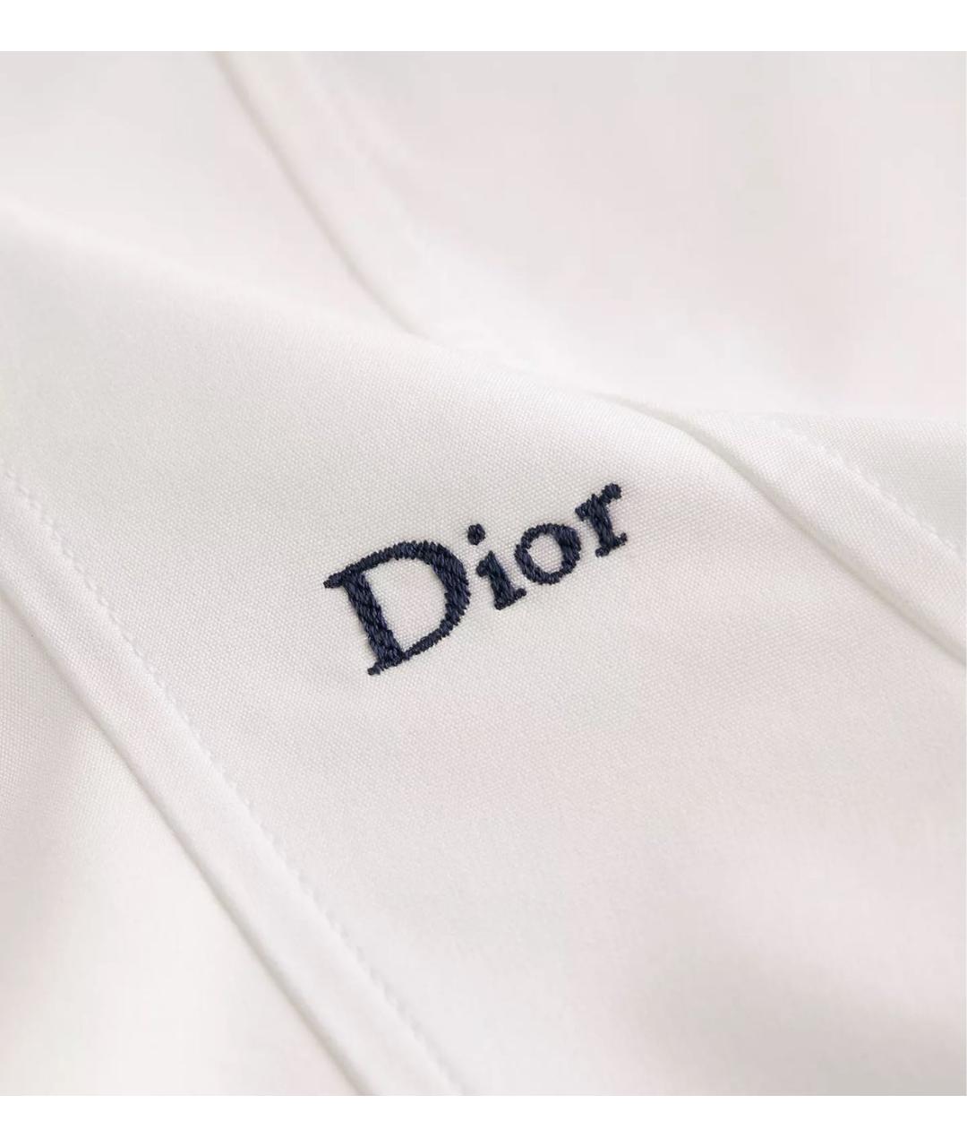 CHRISTIAN DIOR Белая хлопковая блузы, фото 3