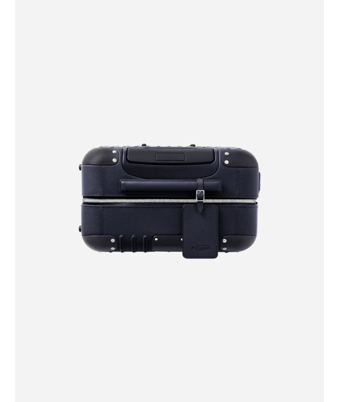 Rimowa Синий кожаный чемодан, фото 5