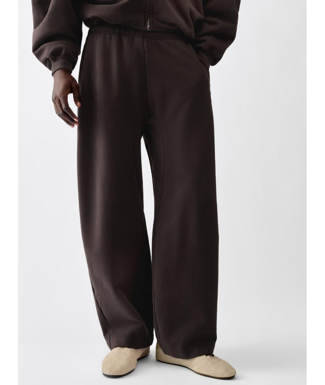 JACQUEMUS Коричневые хлопковые повседневные брюки, фото 4