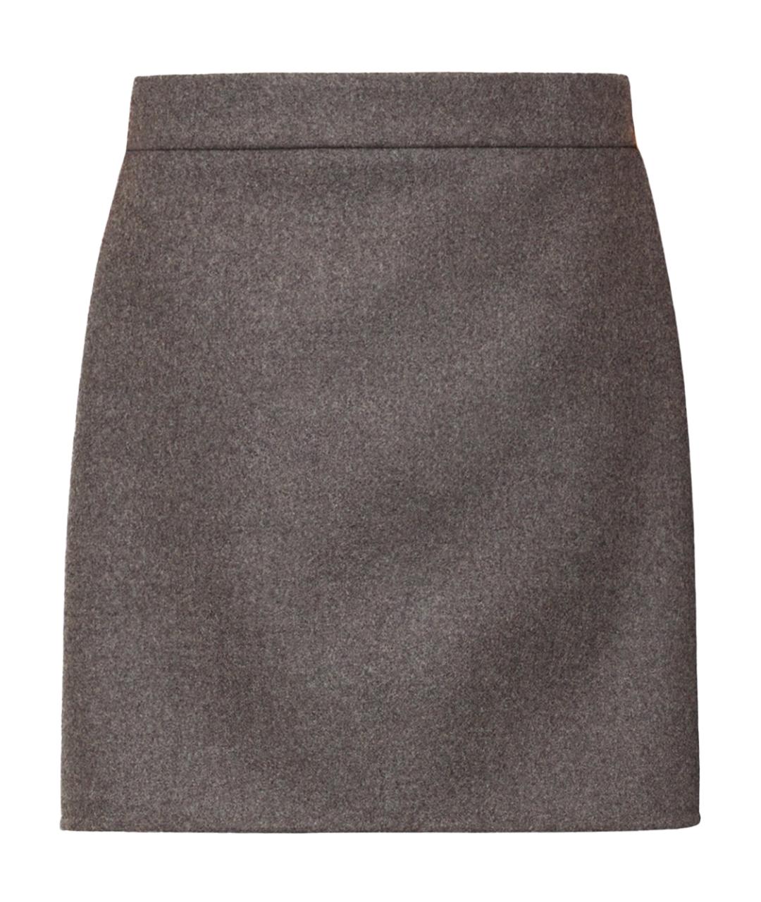 MAX MARA Мульти шерстяная юбка мини, фото 1