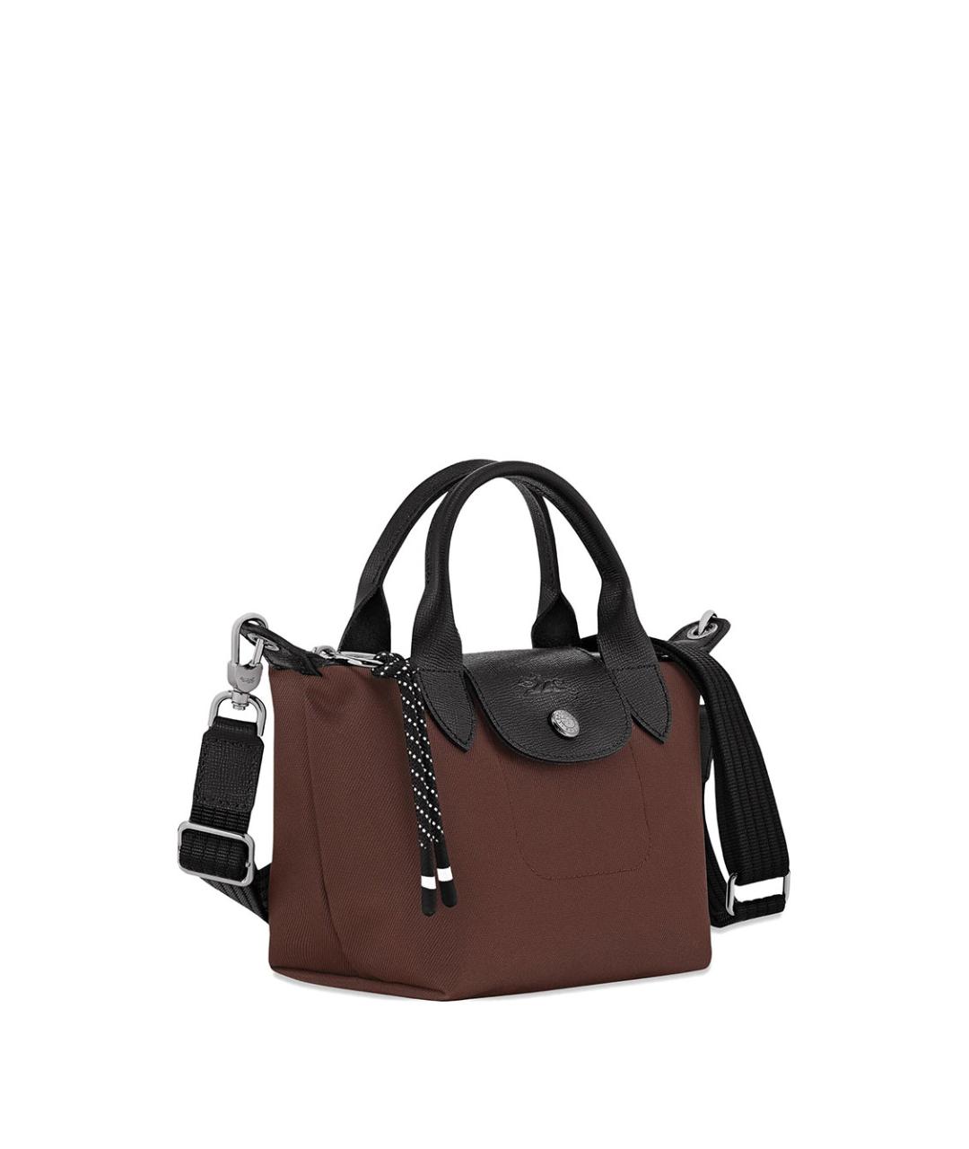 LONGCHAMP Коричневая синтетическая сумка через плечо, фото 2