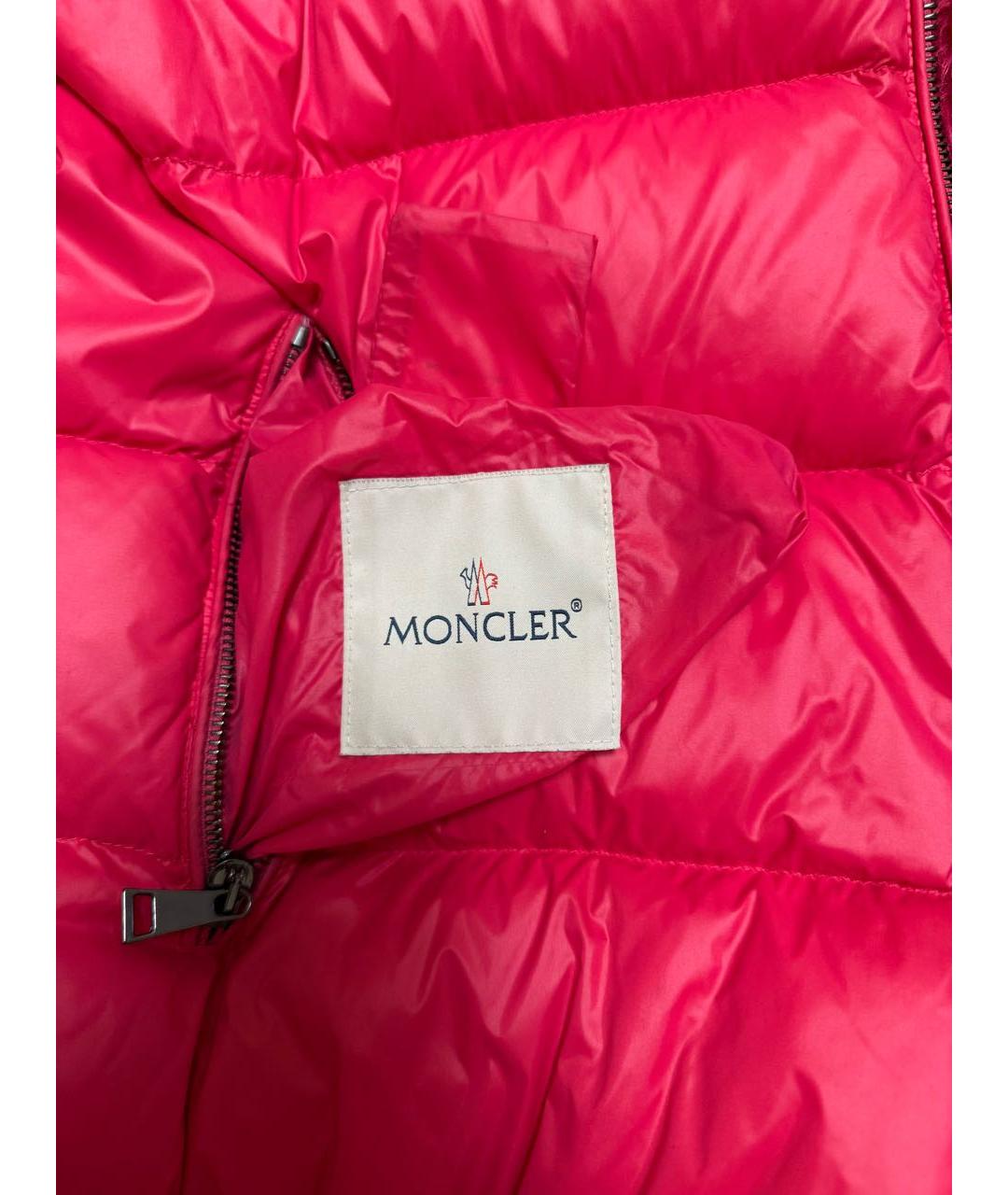 MONCLER Розовый пуховик, фото 6