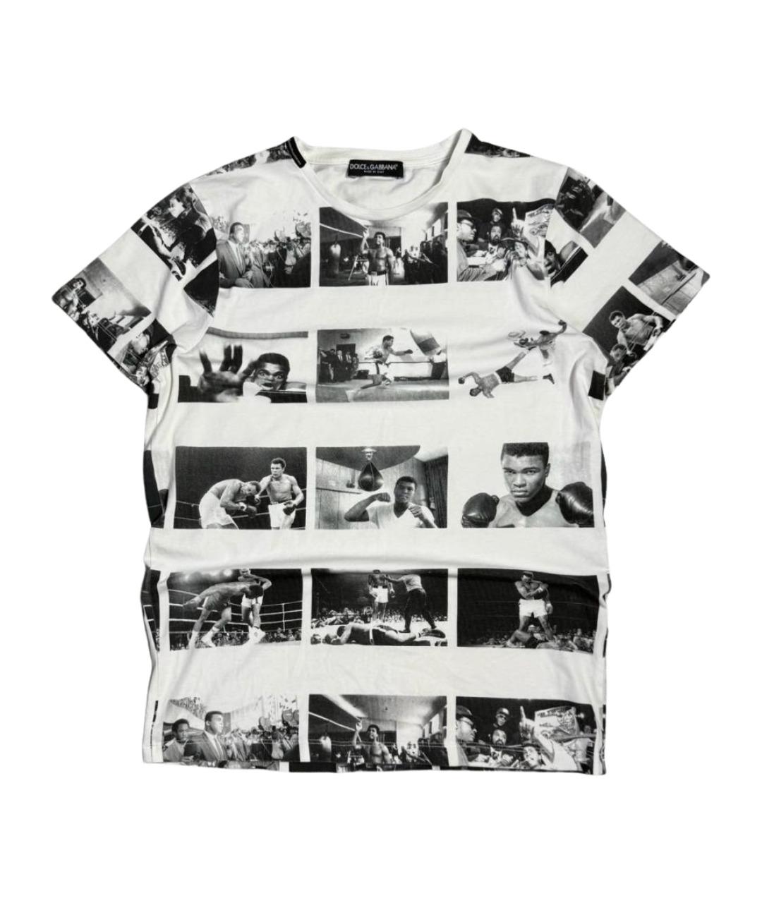 DOLCE&GABBANA Белая хлопковая футболка, фото 1