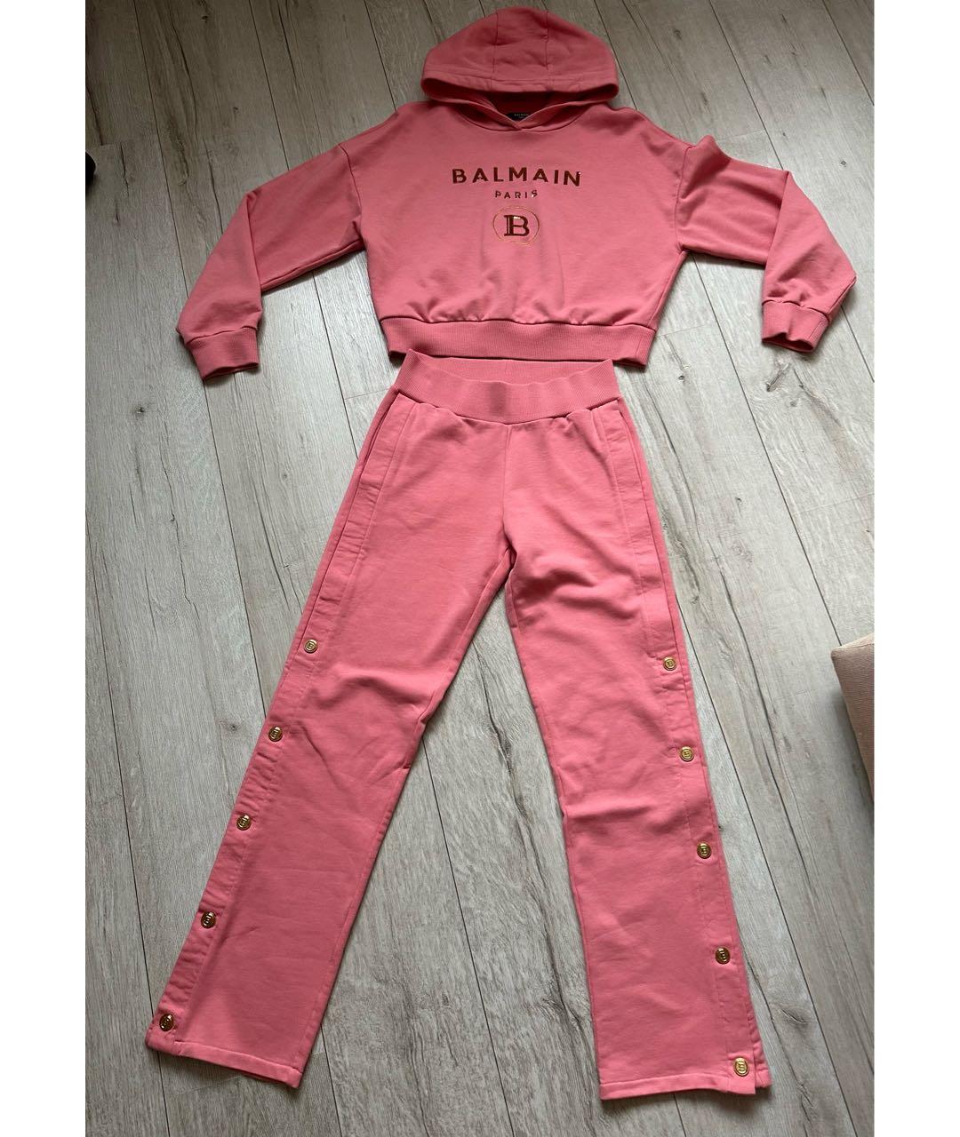 BALMAIN Коралловый хлопковый спортивные костюмы, фото 6