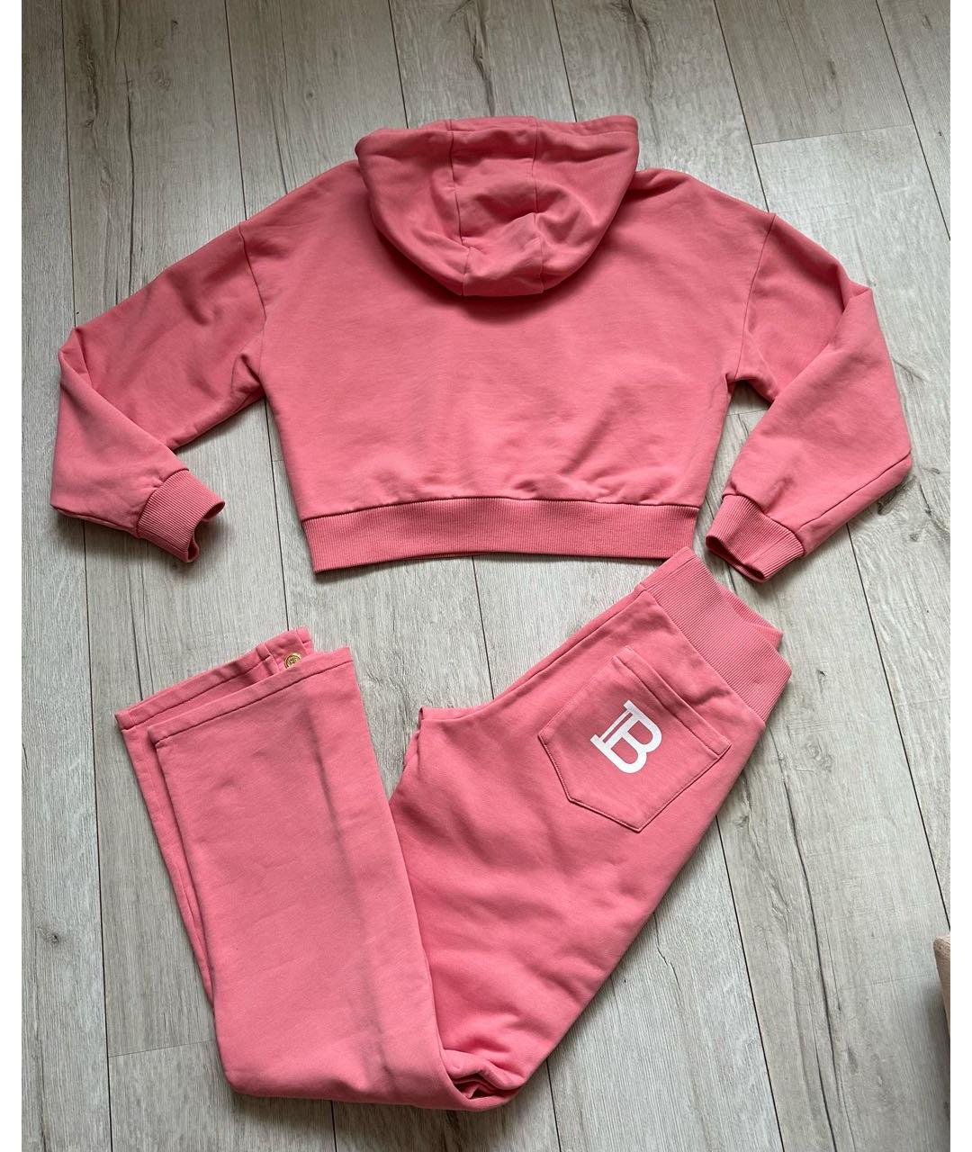 BALMAIN Коралловый хлопковый спортивные костюмы, фото 2
