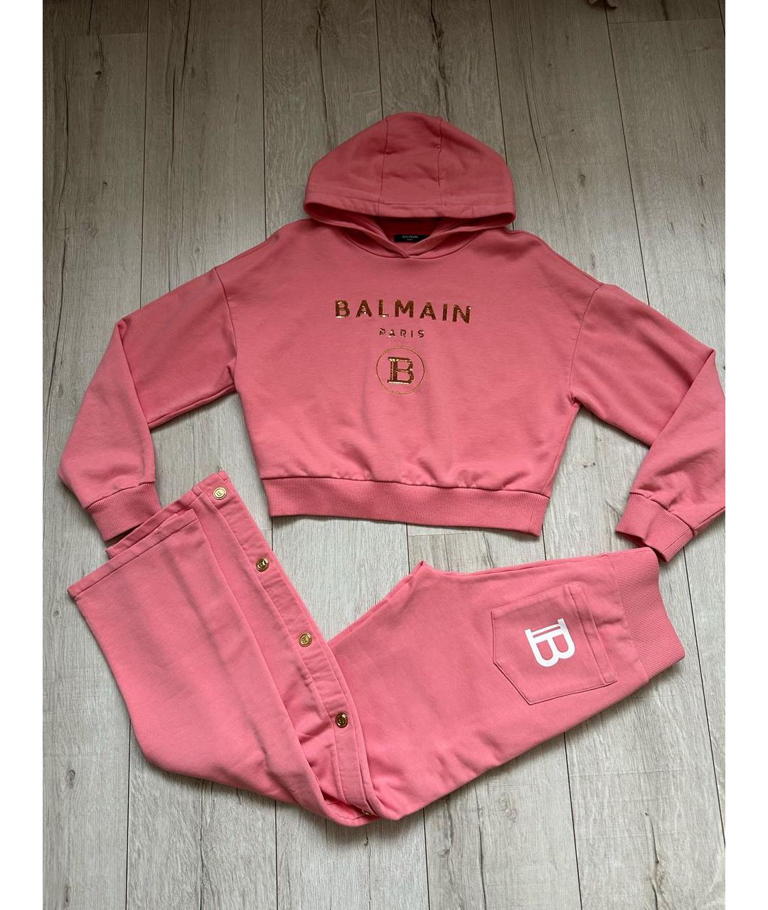 BALMAIN Коралловый хлопковый спортивные костюмы, фото 9
