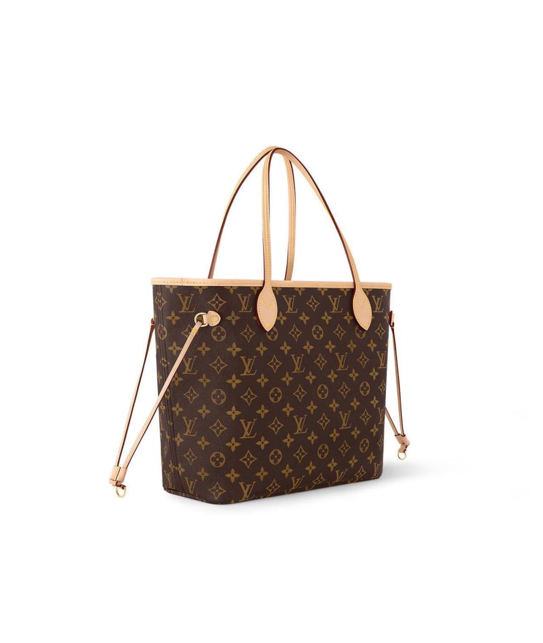 LOUIS VUITTON Коричневая сумка тоут из канвы, фото 2