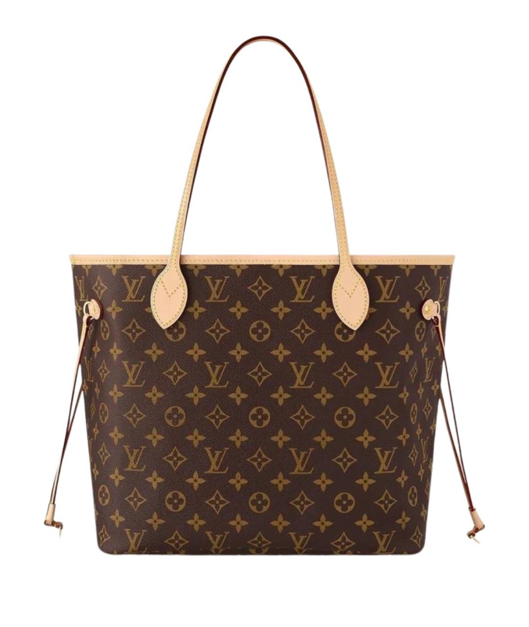 LOUIS VUITTON Коричневая сумка тоут из канвы, фото 1