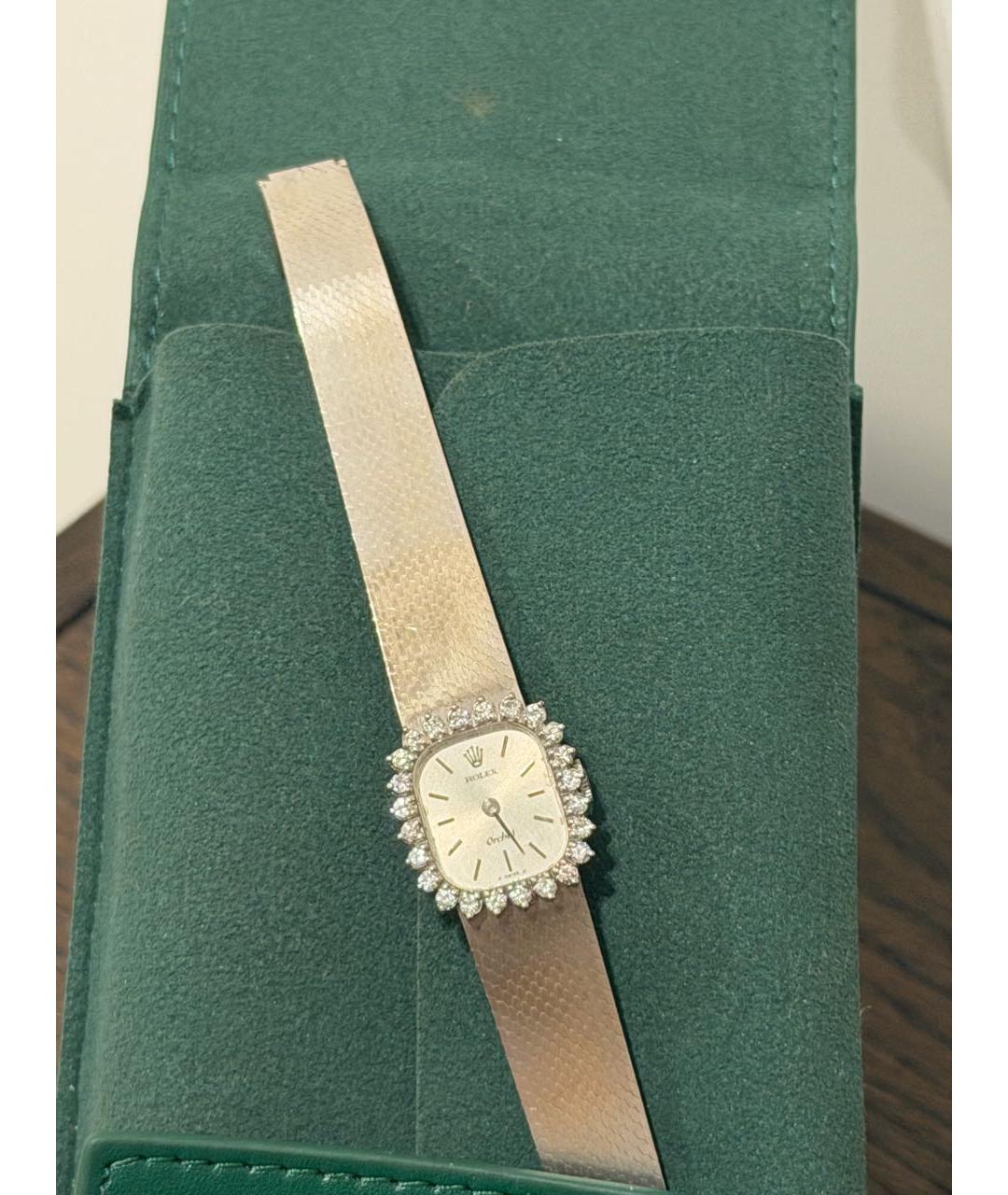 ROLEX Серебряные часы из белого золота, фото 4