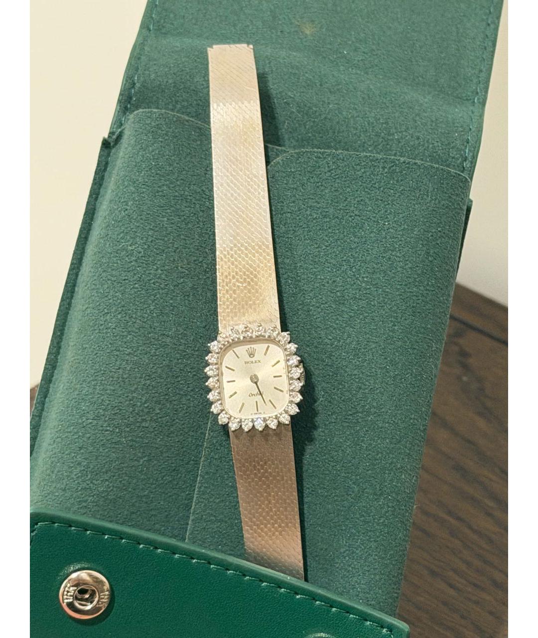 ROLEX Серебряные часы из белого золота, фото 6
