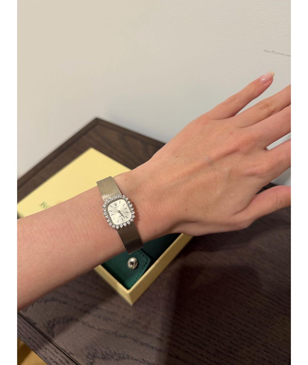 ROLEX Серебряные часы из белого золота, фото 5