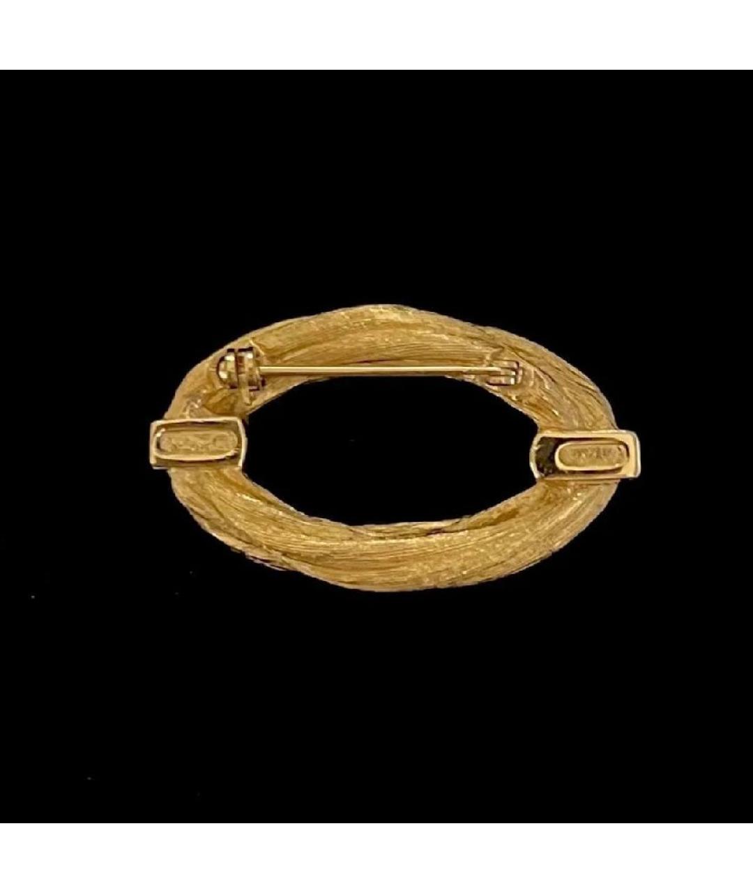 CHRISTIAN DIOR Золотая позолоченная булавка / брошь, фото 2