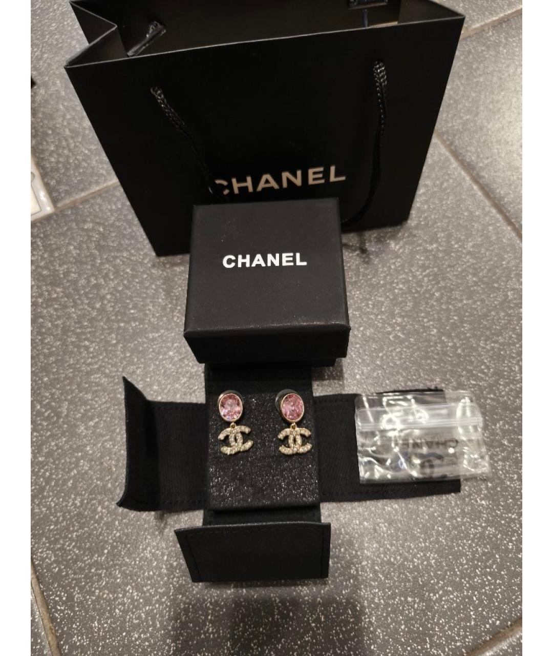 CHANEL Золотые серьги, фото 3